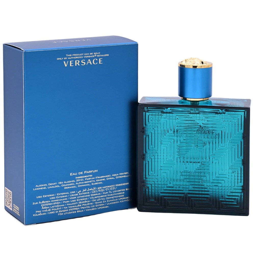 Versace Eros by Gianni Versace Cologne for Men EDP 3.3 / 3.4 oz New In Box