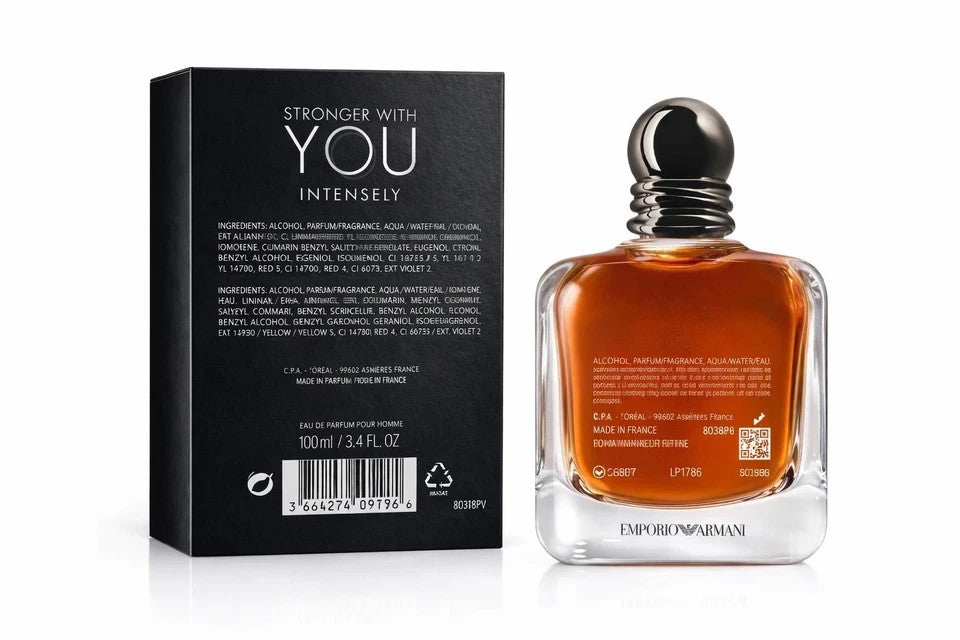 New Stronger With You Intensely Parfum 3.4 oz \ 100 ml - Long Lasting Fragrance