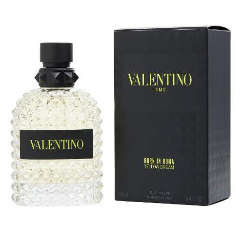 Uomo Born In Roma Yellow Dream by Valentino 3.4 oz EDT Cologne Men New in Box