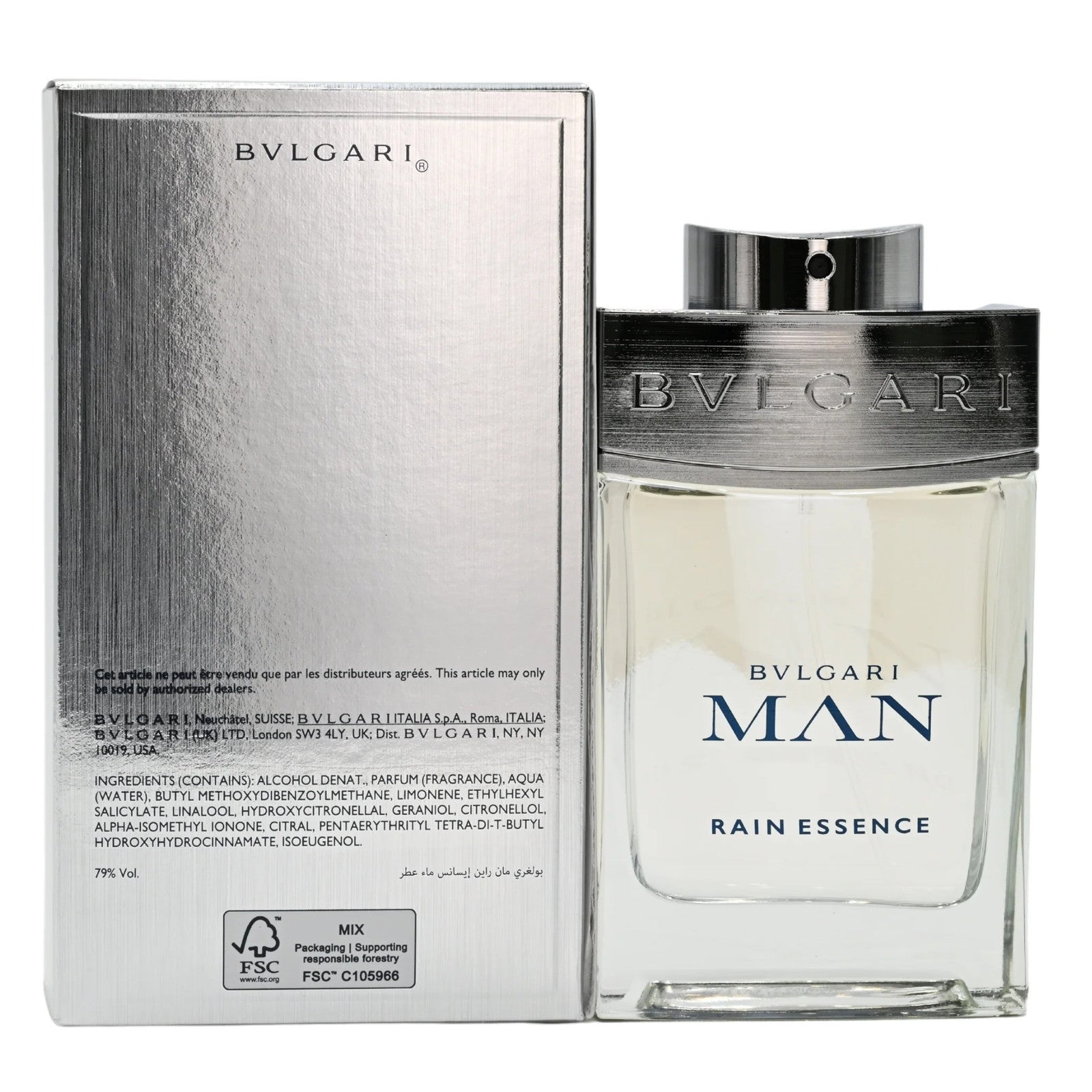 Rain Essence by Bvlgari Cologne for Men EDP 3.3 / 3.4 oz New In Box