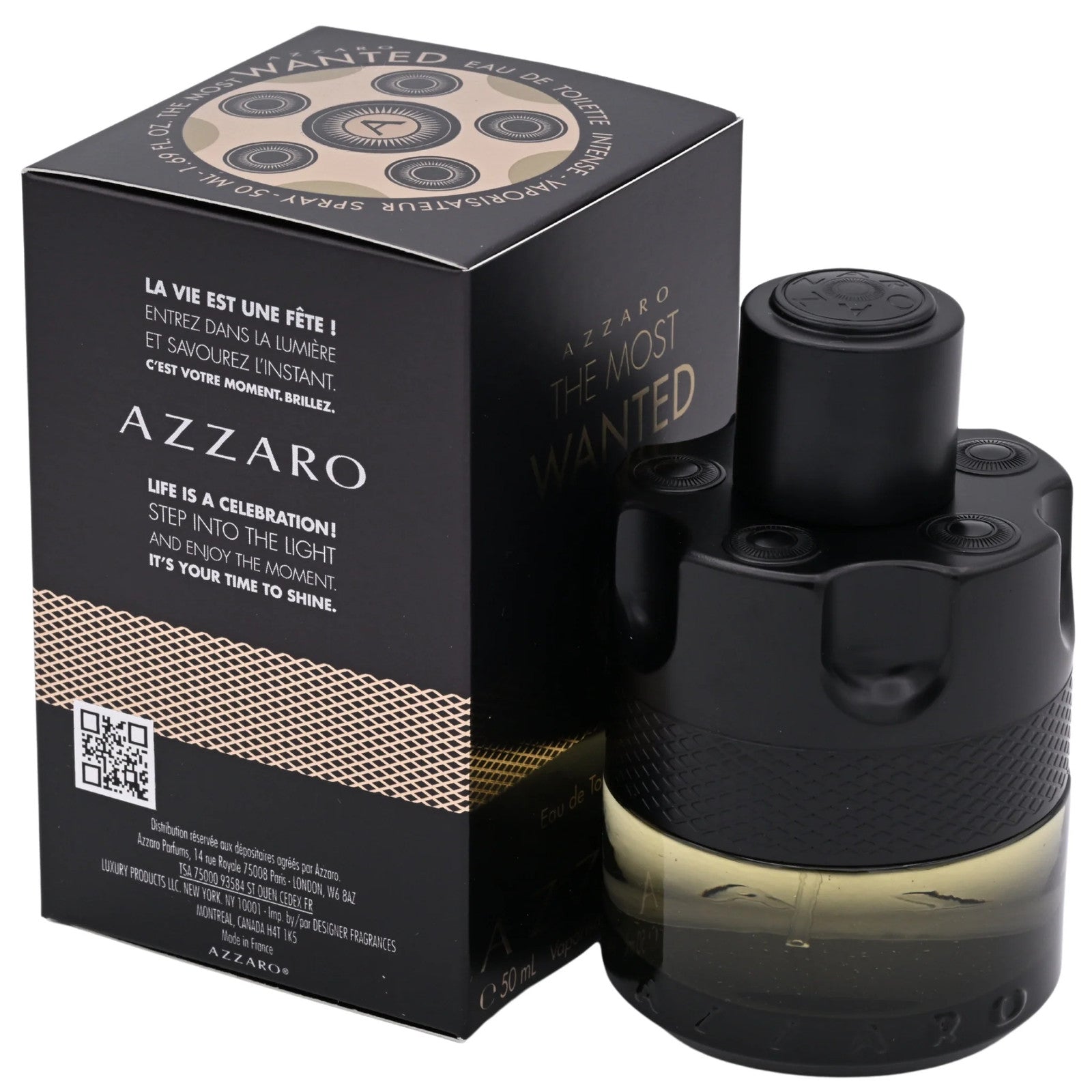 The Most Wanted by Azzaro for men EDT intense 1.69 oz New in Box