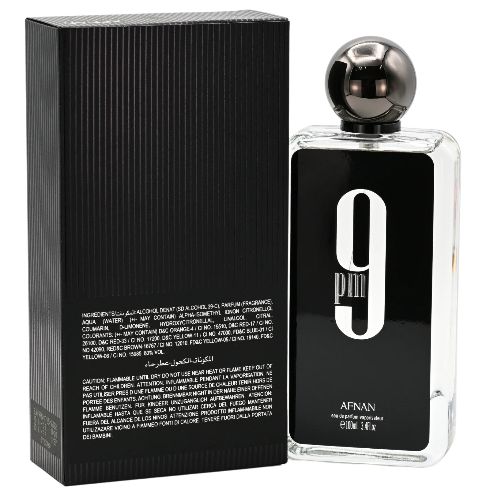9 PM by Afnan cologne for men EDP 3.3 /3.4 oz New in Box